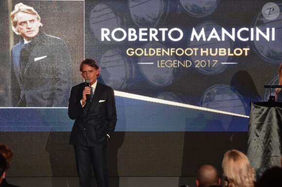 Roberto Mancini lors de la 15e édition du Golden Foot Hublot Award, remis à Iker Casillas le 7 novembre 2017 à l'hôtel Mériden à Monaco. © Bruno Bebert/Bestimage