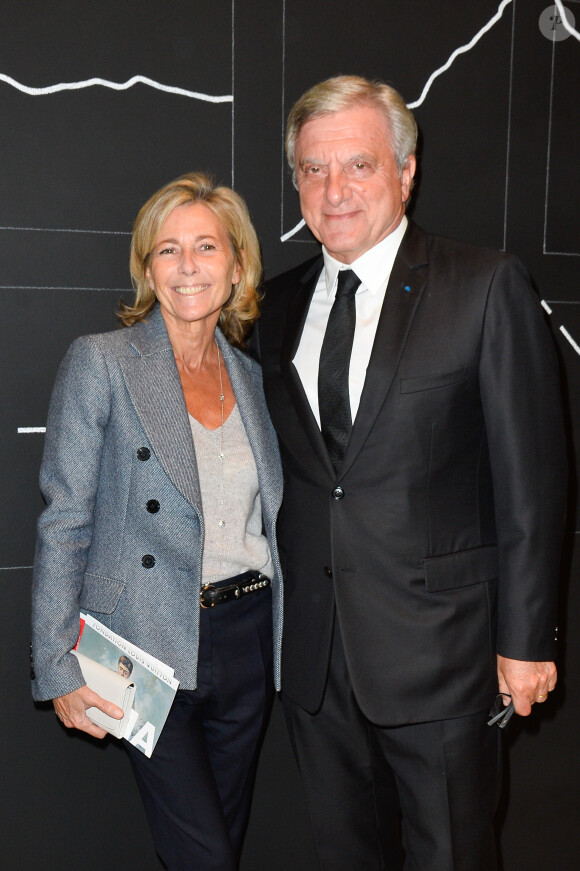 Claire Chazal et Sidney Toledano - Exposition "Etre moderne : Le MoMA à Paris" à la Fondation Louis Vuitton de Paris le 9 octobre 2017. © Coadic Guirec/Bestimage