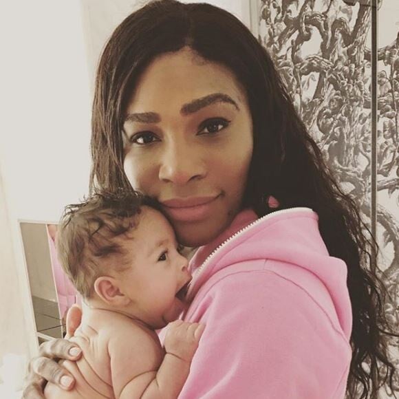 Serena Williams avec sa fille Alexis Olympia sur Instagram, novembre 2017. 