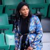 Serena Williams, enceinte, dans les tribunes de Roland Garros à Paris le 2 juin 2017. © Cyril Moreau / Dominique Jacovides / Bestimage