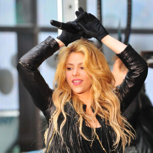 La chanteuse Shakira a donné un concert sur le plateau de l'émission "Today" à New York. Le 26 mars 2014.