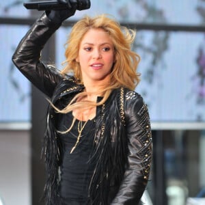 La chanteuse Shakira a donné un concert sur le plateau de l'émission "Today" à New York. Le 26 mars 2014.