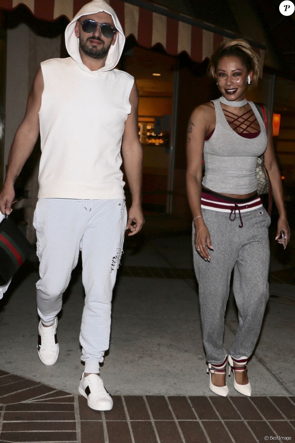 Exclusif - Mel B (Melanie Brown) et son compagnon Gary Madatyan sont