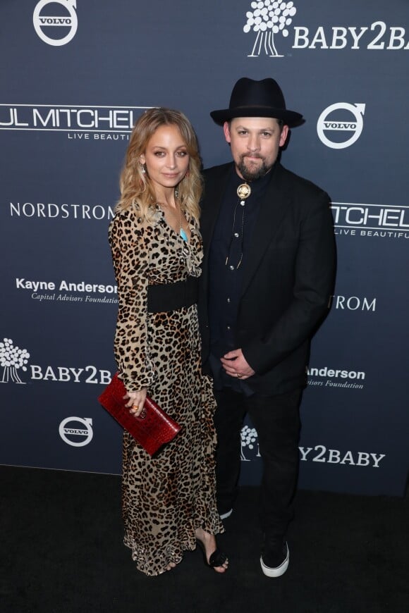 Nicole Richie et son mari Joel Madden à la soirée Baby2Baby à Culver City, le 11 novembre 2017