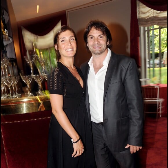 Christophe Dominici et sa femme Loretta - Soirée "La nuit des médias", à Paris, le 7 juin 2010