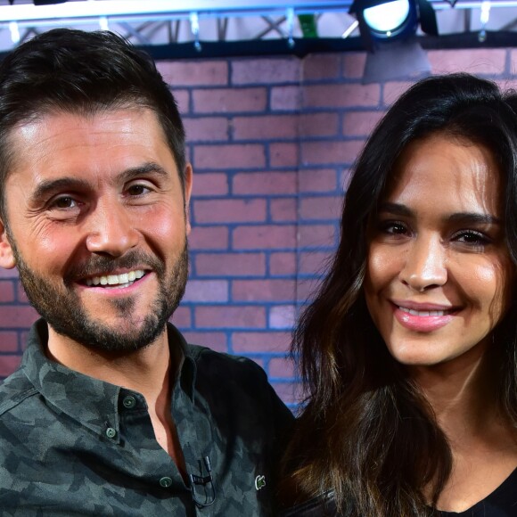 Exclusif - Christophe Beaugrand et Leila Ben Khalifa lors d'une interview donnée pour PurePeople.com dans les locaux de Webedia à Levallois Perret le 17 novembre 2017. © Giancarlo Gorassini / Bestimage