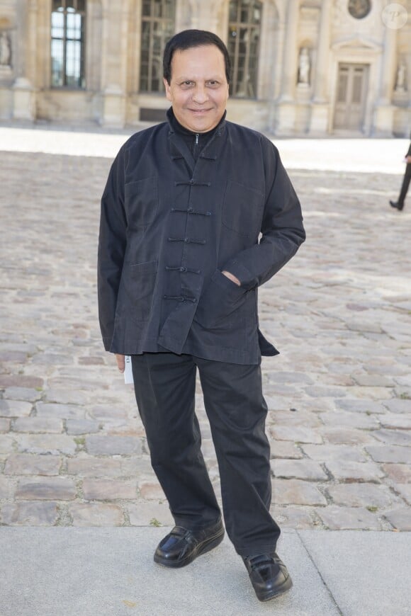 Azzedine Alaïa au défilé de mode "Christian Dior", collection prêt-à-porter printemps-été 2015, à Paris. Le 26 septembre 2014