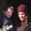 Sacha Casiraghi, Charlotte Casiraghi et son fils Raphaël Elmaleh - La famille princière de Monaco au balcon du palais lors de la fête nationale monégasque, à Monaco, le 19 novembre 2017. © Dominique Jacovides/Bestimage