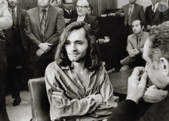 Charles Manson dans un tribunal de Santa Monica en 1970
