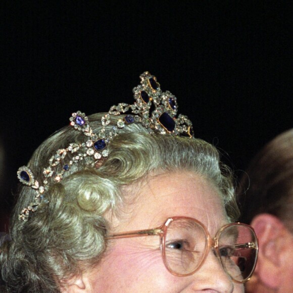 La reine Elizabeth II et le duc d'Edimbourg en octobre 1992 lors des célébrations du 40e anniversaire de l'avènement de la souveraine sur le trône.