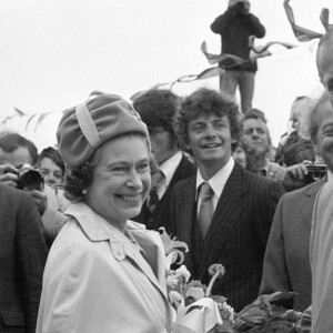 La reine Elizabeth II et le duc d'Edimbourg en juin 1978 sur l'île de Sark.