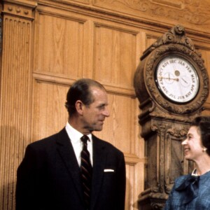 La reine Elizabeth II et le duc d'Edimbourg en septembre 1976 au château de Balmoral.