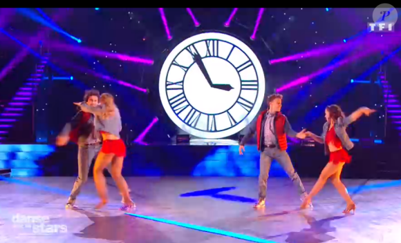 Joy Esther, Anthony Colette, Lenni-Kim et Marie Denigot - prime de "Danse avec les stars 8", samedi 25 novembre 2017, TF1