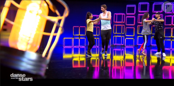 Tatiana Silva, Jordan Mouillerac, Camille Lacourt et Hajiba Fahmy - prime de "Danse avec les stars 8", samedi 25 novembre 2017, TF1
