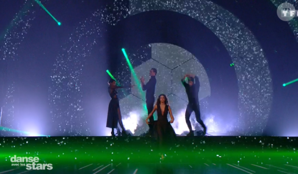 Tatiana Silva, Jordan Mouillerac, Camille Lacourt et Hajiba Fahmy - prime de "Danse avec les stars 8", samedi 25 novembre 2017, TF1