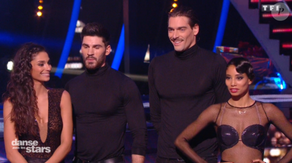 Tatiana Silva, Jordan Mouillerac, Camille Lacourt et Hajiba Fahmy - prime de "Danse avec les stars 8", samedi 25 novembre 2017, TF1