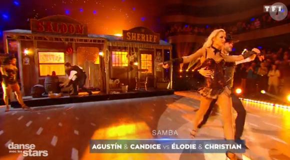 Elodie Gossuin, Christian Milette, Agustin Galiana et Candice Pascal - prime de "Danse avec les stars 8", samedi 25 novembre 2017, TF1