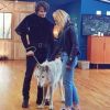 Joy Esther et Anthony Colette avec un loup en répétitions - "Danse avec les stars 8", Instagram