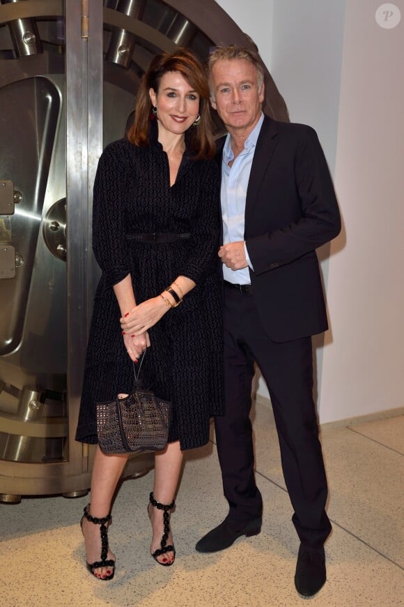 Exclusif - Elsa Zylberstein et Franck Dubosc (Parrain de la Tsédaka 2017) - Soirée de gala du 25ème anniversaire de la "Tsédaka" (Solidarité de la Communauté Juive de France envers les israélites et non israélites démunis) au Pavillon Vendôme à Paris, le 27 novembre 2017. © Erez Lichtfeld/Bestimage