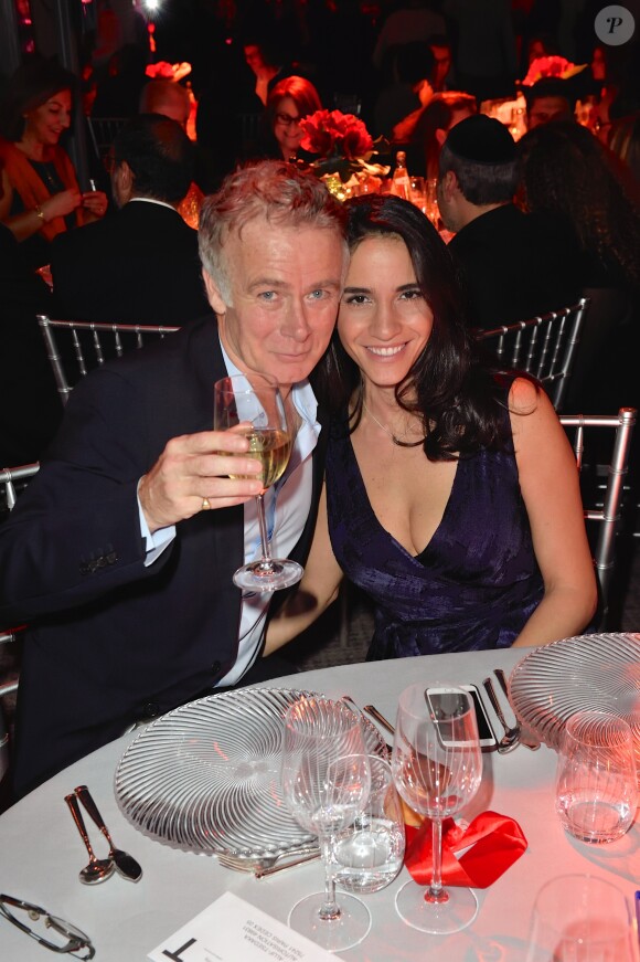 Exclusif - Franck Dubosc (Parrain de la Tsédaka 2017) et sa femme Danièle - Soirée de gala du 25ème anniversaire de la "Tsédaka" (Solidarité de la Communauté Juive de France envers les israélites et non israélites démunis) au Pavillon Vendôme à Paris, le 27 novembre 2017. © Erez Lichtfeld/Bestimage
