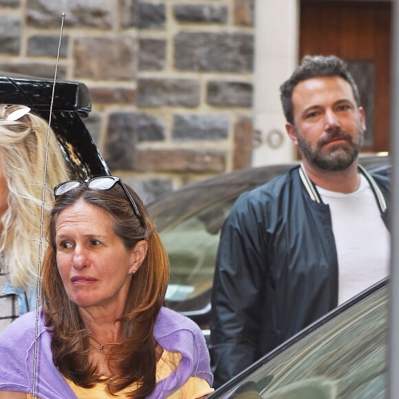 Ben Affleck et Lindsay Shookus se promènent dans les rues de New York, le 11 septembre 2017.