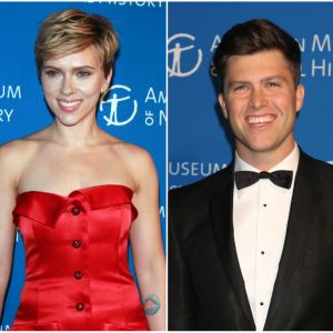 Scarlett Johansson et Colin Jost au gala de l'American Museum of Natural History à New York, le 30 novembre 2017 