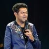 Exclusif - Jamel Debbouze, parrain de la manifestation, lors de la finale de l'Euro de l'impro culture et diversité au théâtre le Comédia à Paris le 10 juillet 2016. © Coadic Guirec/Bestimage