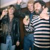 Johnny Hallyday avec Carlos et Gérard Depardieu en 1980