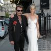 Johnny Hallyday et sa femme Laeticia Hallyday - Arrivée des people à la soirée "Vogue Paris Foundation Gala" au palais Galliera à Paris, le 6 juillet 2015.