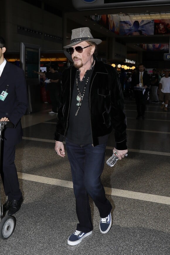 Johnny Hallyday à Los Angeles le 29 mai 2017.