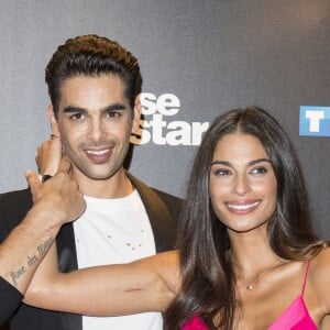 Tatiana Silva et son danseur Christophe Licata lors du photocall de présentation du jury et des nouveaux couples de "Danse avec les Stars" au siège de TF1 à Boulogne-Billancourt, le 28 septembre 2017. © Pierre Pérusseau/Bestimage