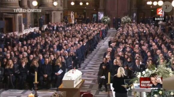 - Obsèques de Johnny Hallyday à l'église de la Madeleine, le 9 décembre 2017 à Paris