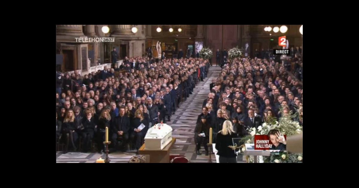  Obsèques de Johnny Hallyday à l'église de la Madeleine, le 9 décembre
