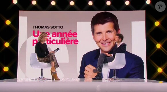 Thomas Sotto invité sur le plateau du "Tube" (Canal+) samedi 9 décembre 2017.
