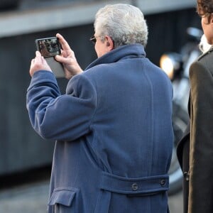 Claude Lelouch - Arrivées des personnalités en l'église de La Madeleine pour les obsèques de Johnny Hallyday à Paris le 8 decembre 2017. © Veeren/Bestimage