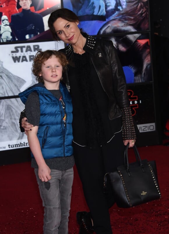 Minnie Driver et son fils Henry - Première de 'Star Wars: The Last Jedi' au The Shrine Auditorium à Los Angeles, le 9 décembre 2017