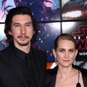 Adam Driver et sa femme Joanne Tucker - Première de 'Star Wars: The Last Jedi' au The Shrine Auditorium à Los Angeles, le 9 décembre 2017