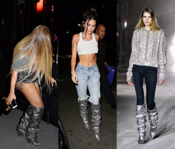Beyoncé et Kendall Jenner ont craqué pour les cuissardes "Niki" de Saint Laurent.