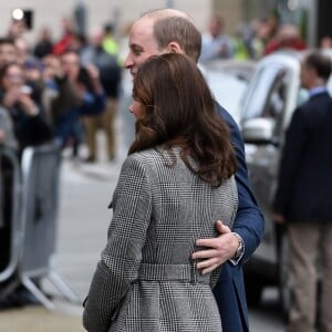 Kate Middleton, duchesse de Cambridge, enceinte, en visite à Manchester avec le prince William le 6 décembre 2017 pour le Children's Global Media Summit.