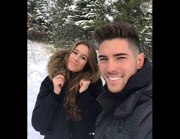 Luca Zidane pose avec sa compagne sur Instagram le 10 décembre 2017.
