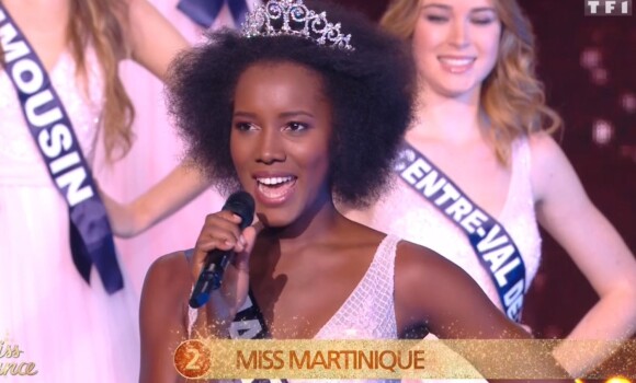 Miss Martinique : Laura-Anaïs Abidal demi-finaliste - Concours Miss France 2018. Sur TF1, le 16 décembre 2017.