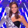 Miss Rhône-Alpes : Dalida Benaoudia en tenue de fête de la musique - Concours Miss France 2018. Sur TF1, le 16 décembre 2017.