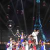 Les Miss régionales en bleu blanc et rouge pour célébrer le 14 juillet - Concours Miss France 2018. Sur TF1, le 16 décembre 2017.