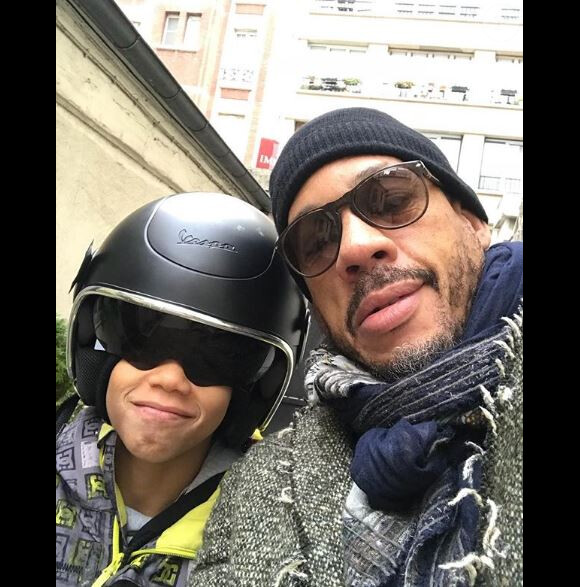 JoeyStarr avec son fils Kalil sur Instagram, le 2 décembre 2017.