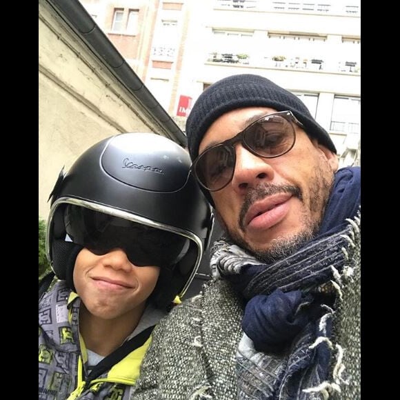 JoeyStarr avec son fils Kalil sur Instagram, le 2 décembre 2017.