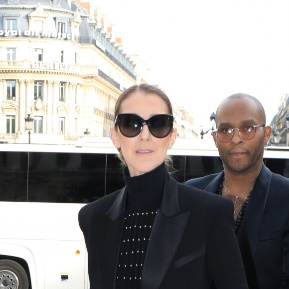 Semi Exclusif - Céline Dion et son styliste Law Roach quittent l'hôtel Royal Monceau pour se rendre à l'Opéra Garnier à Paris le 13 juin 2017.