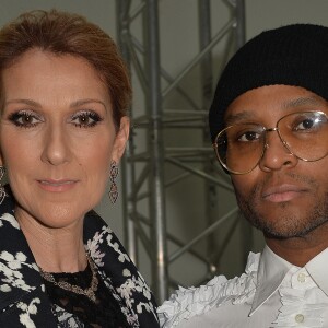 Céline Dion et Law Roach (le nouveau styliste de Céline Dion) - People Front Row du défilé de mode Haute-Couture automne-hiver 2016/2017 "Giambattista Valli" à Paris le 4 juillet 2016 .