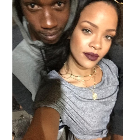 Rihanna et son cousin Tavon Kaiseen Alleyne sur une photo publiée sur Instagram en janvier 2017.