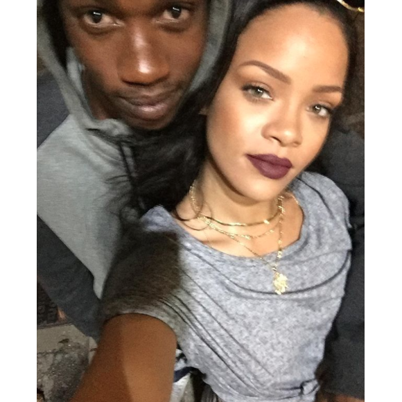 Rihanna et son cousin Tavon Kaiseen Alleyne sur une photo publiée sur Instagram en janvier 2017.