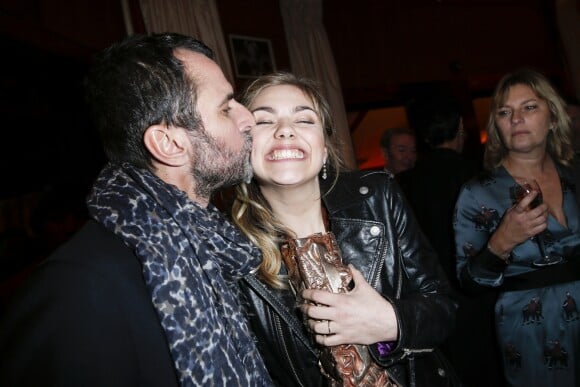 Eric Lartigau et Louane Emera (César du meilleur espoir féminin) - Dîner au Fouquet's lors de la 40e cérémonie des César à Paris le 20 février 2015.